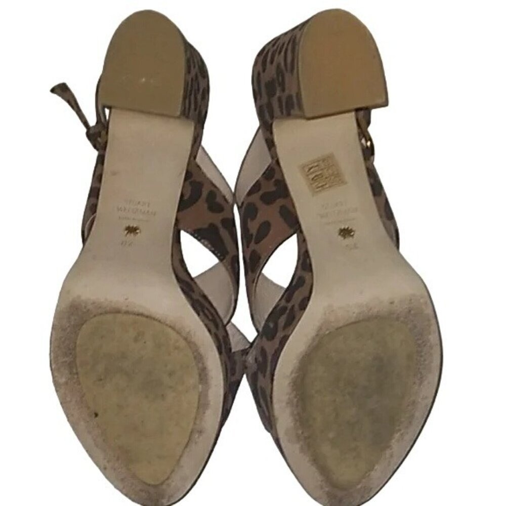 Stuart Weitzman Leopard Print Platform Sandals - image 6